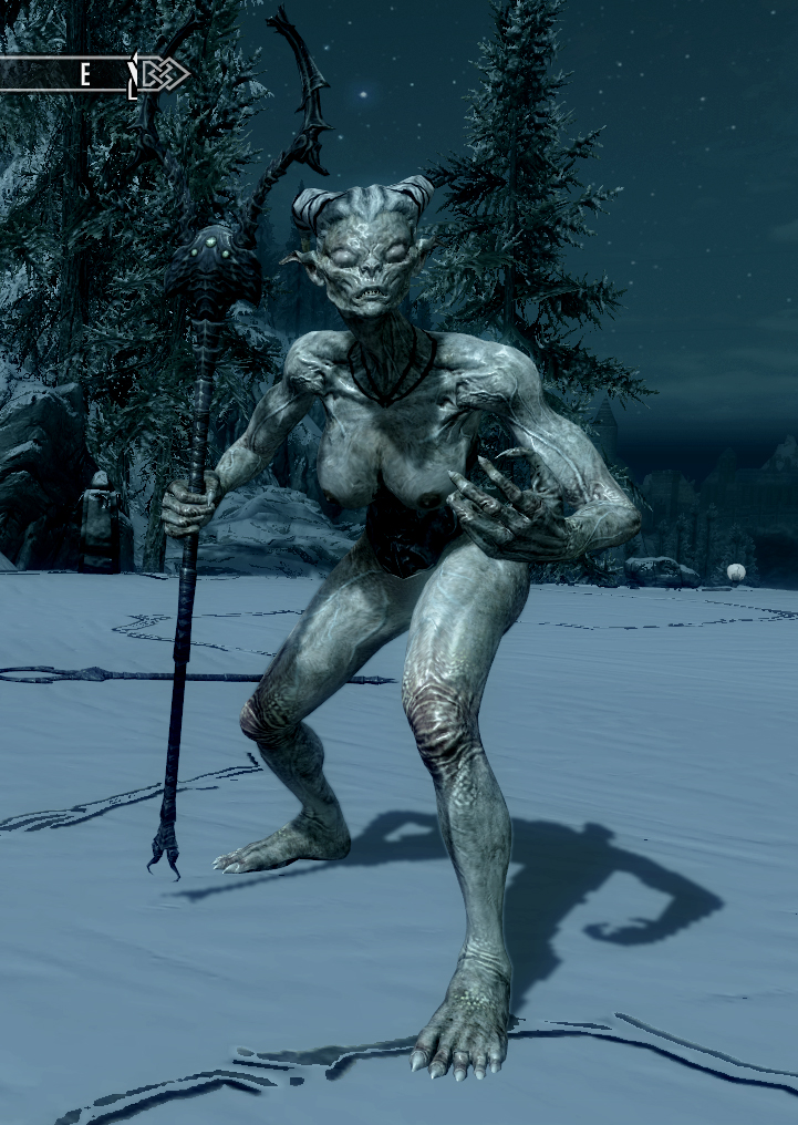 Naked Female Falmer Skyri