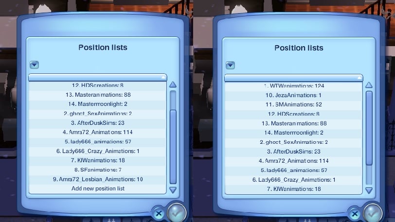 How Do I Add Amra72animations In Posistion List Of Animated Woohoo Setting The Sims 3 General