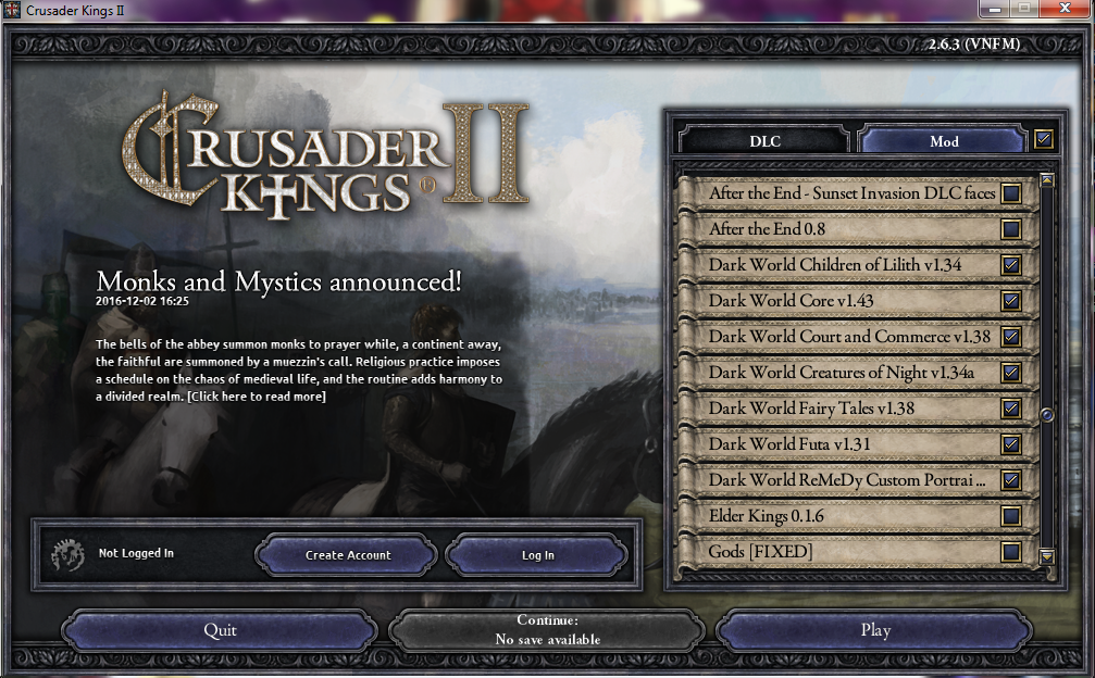 Dark world reborn crusader kings 2 что добавляет